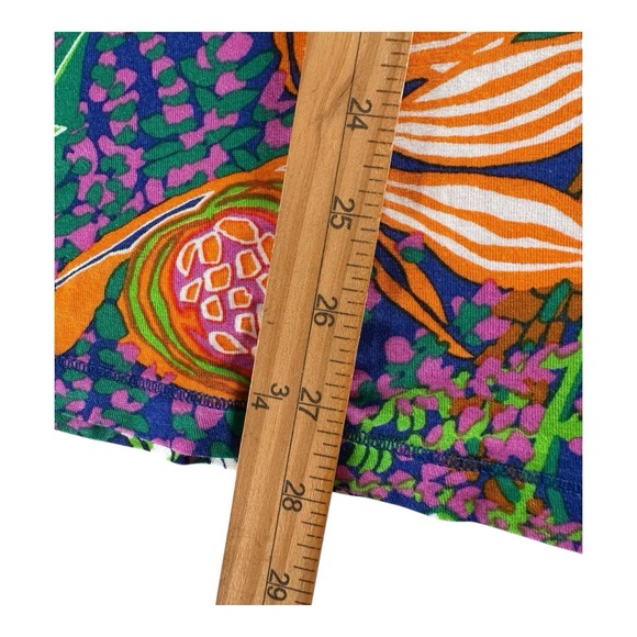 Trina Turk Tropic Escape Print Cold Shoulder Stretch Cover Up Tunic Dress Sz XS - Picture 9 of 15